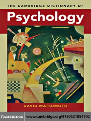 cover image of The Cambridge Dictionary of Psychology
